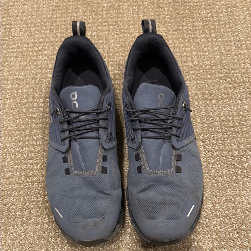 On Running Blue Athletic Shoes with Mesh Upper